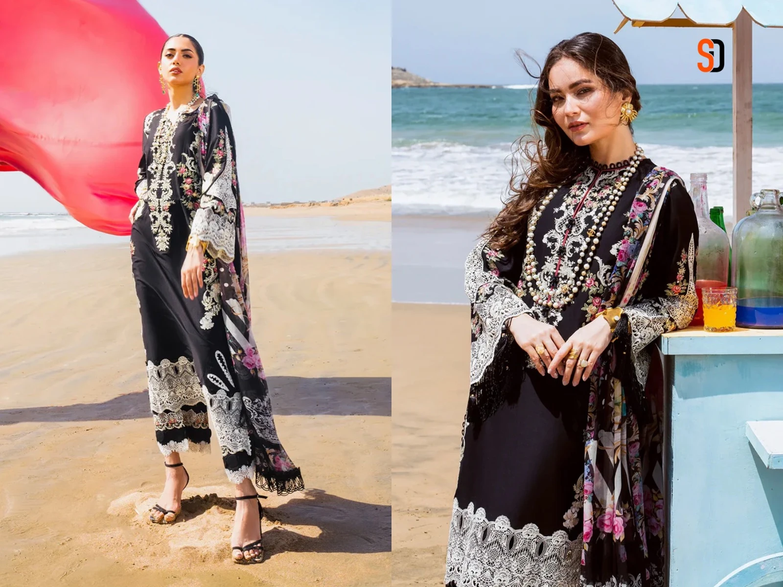 Shraddha Designer Rangrasiya Vol 1 Pure Cotton Wholesale Pakistani Salwar Suit Catalog — Wholesale Pakistani Suits, MPA wholesale from Surat - Gallery Image 3